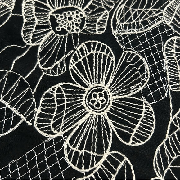 An Ren New York Women’s Linen Blazer Jacket Embroidered Button Size Small - Picture 12 of 12